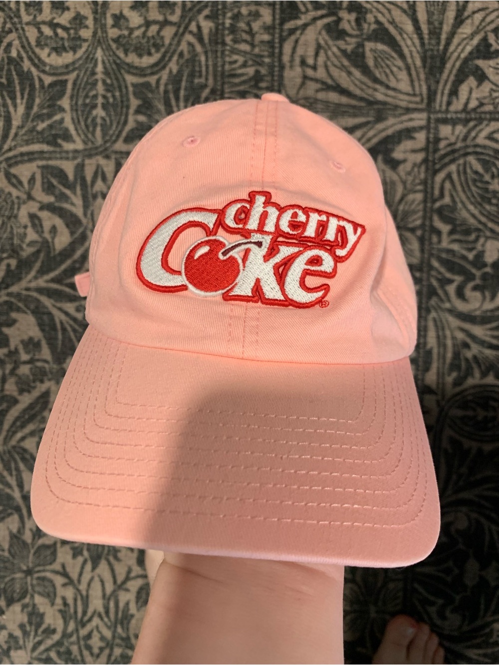 Cherry Coke pink hat